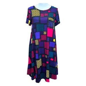 LuLaRoe Carly Geometric Print Dress Size Small